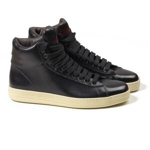Tom Ford Size 13 Men's Black High Top Sneakers